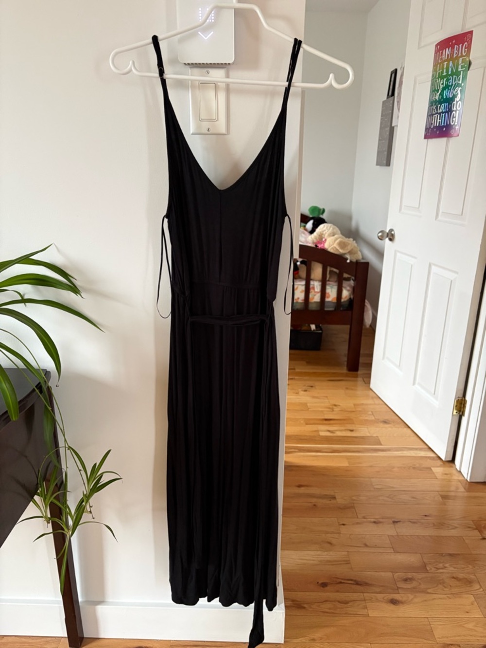 Gentle Fawn Black Spaghetti Strap Maxi Dress